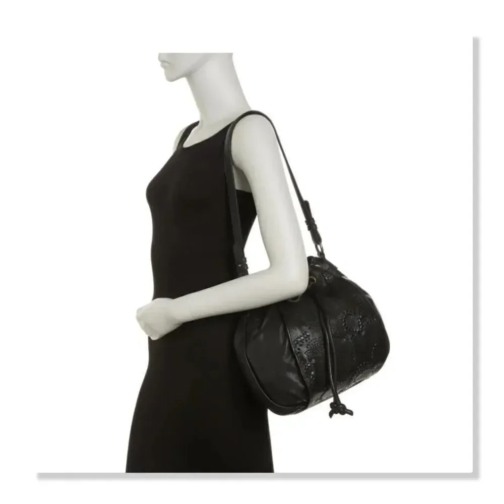 Frye Vivian Leather Bucket Bag in Black - NEW